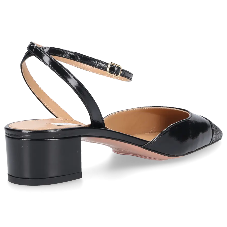 Aquazzura - Slingpumps FRENCH FLIRT 35 Nappaleder - schwarz