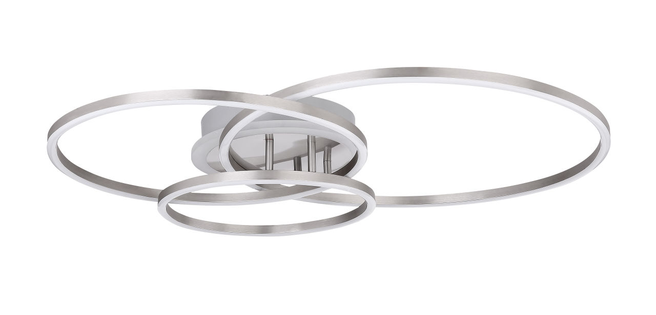 Globo Lighting - MUNNI - Deckenleuchte Metall Nickel matt, LED