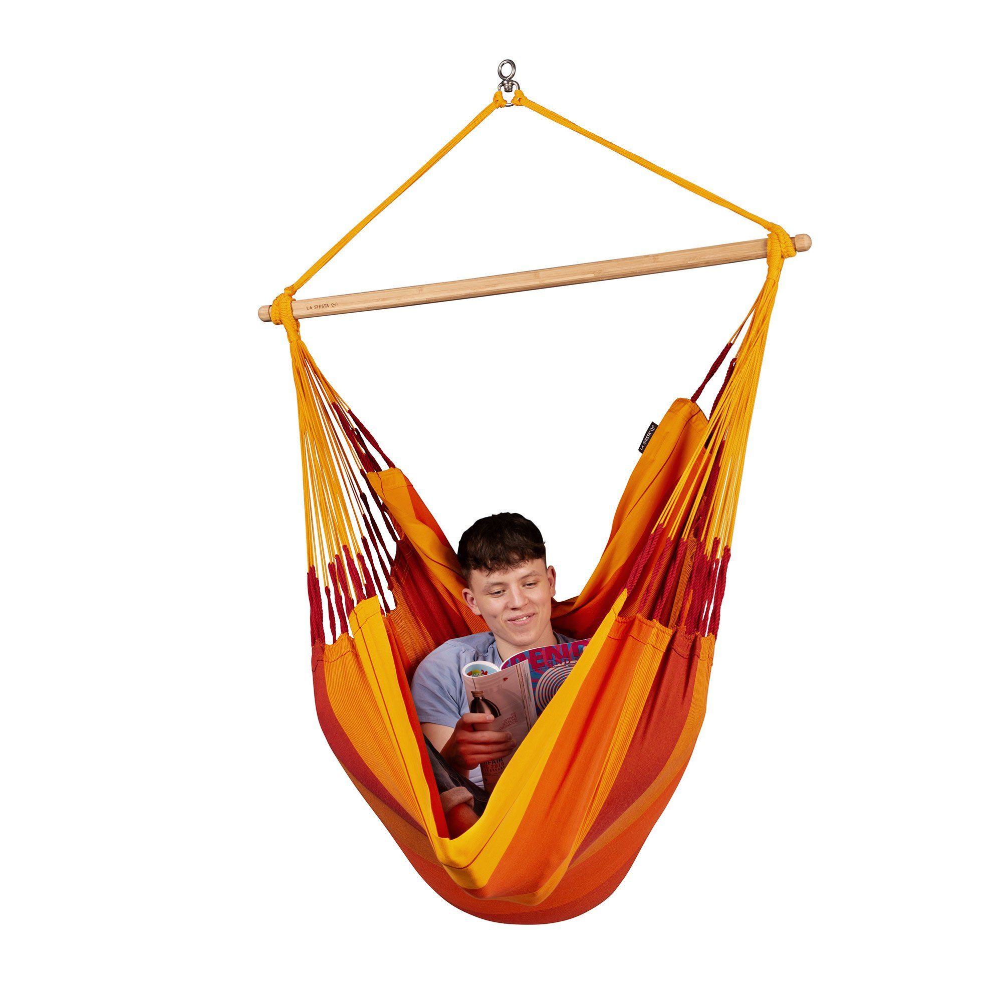 La Siesta Hängestuhl Hängestuhl Habana Volcano - Hängestuhl aus Bio Baumwolle Comfort Size, Hochwertige Qualität