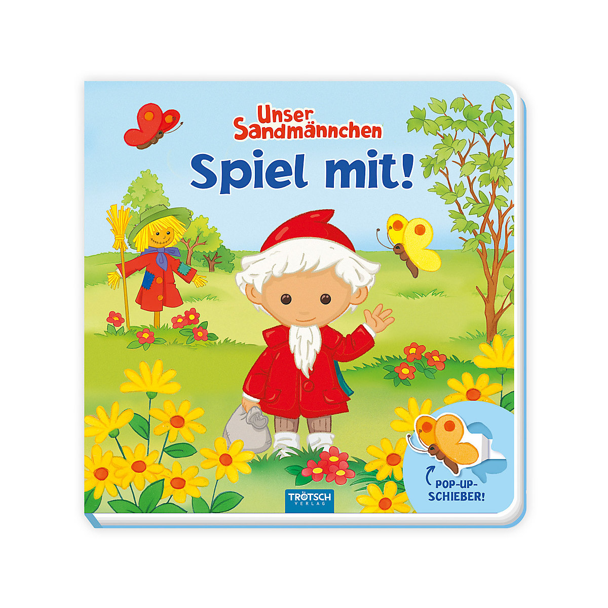 Trötsch Unser Sandmännchen Spiel mit Pappenbuch mit Pop-up-Schiebern