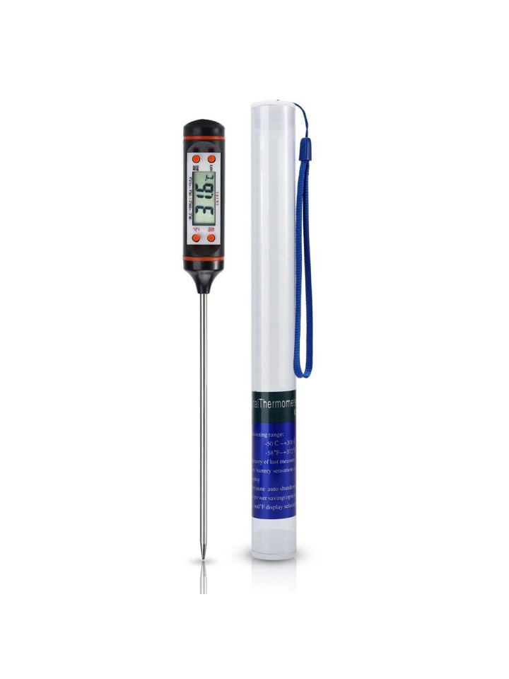 Intirilife Elektronisches Thermometer in SCHWARZ günstig kaufen onesize