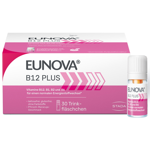 EUNOVA B12 Plus Trinkfläschchen  30X8 ml  Lösung zum Einnehmen