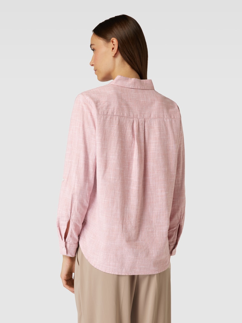Hemdbluse mit Brusttaschen in rosé