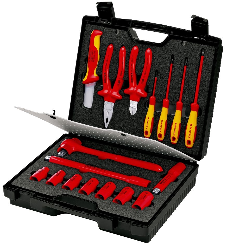 Estojo de ferramentas compacto Knipex 98 99 11 com 17 peças