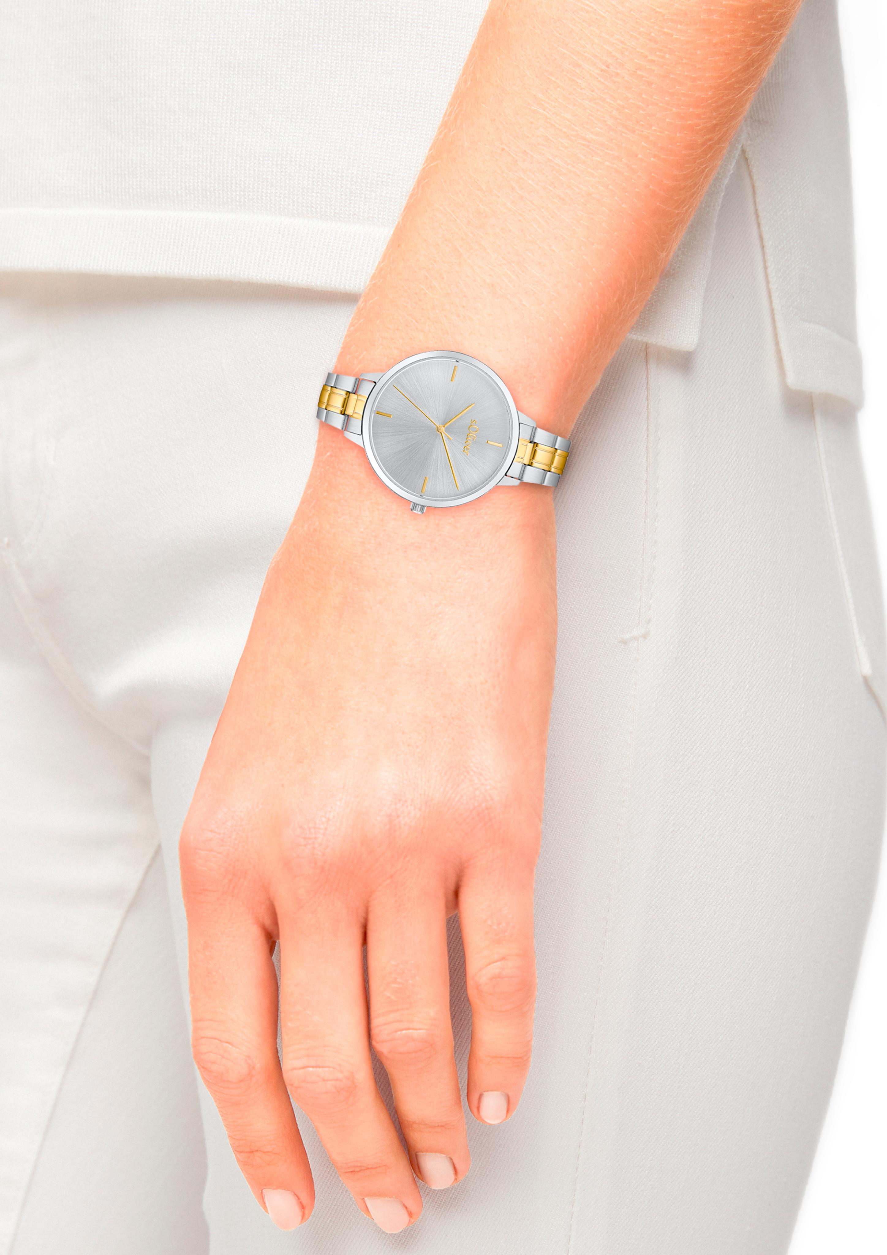Uhr mit zweifarbigem Armband  6006343-19B0