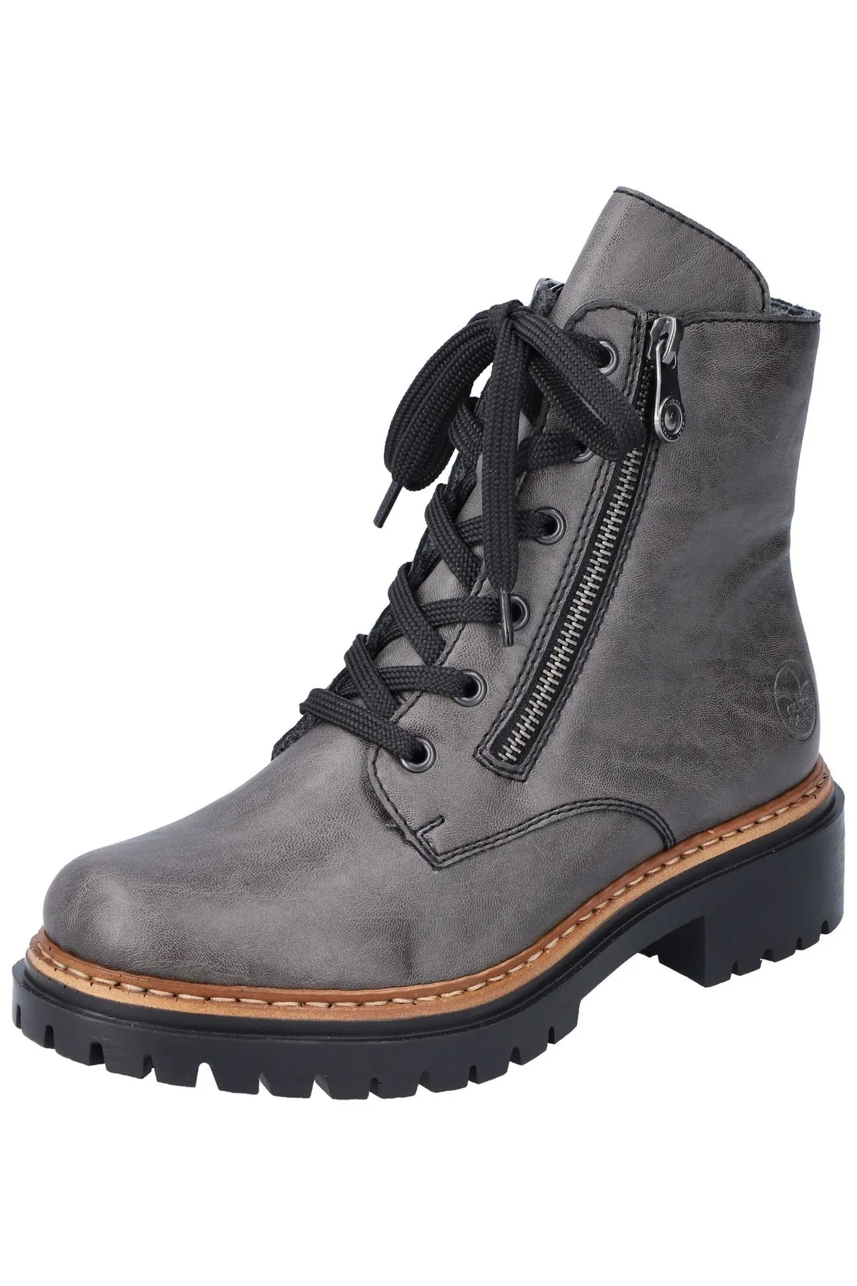 Rieker  Stiefelette - Grau - Blockabsatz