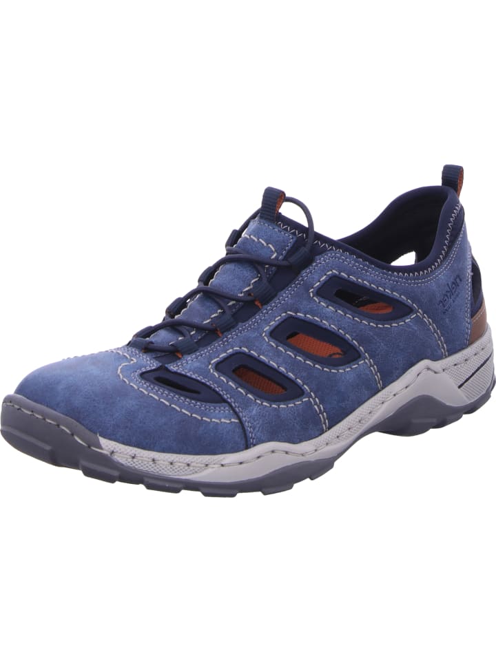 rieker Slipper Gelocht in blau günstig kaufen