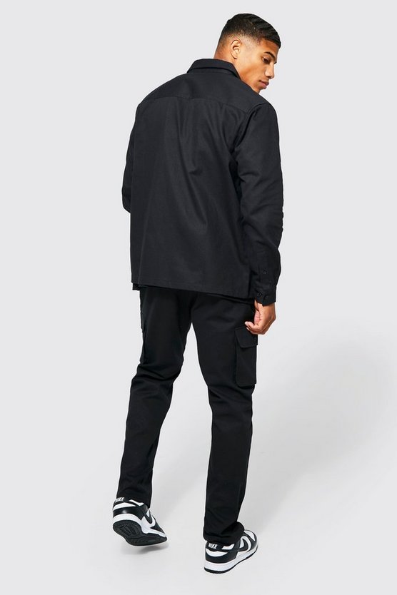 Utility-Hemd mit Reißverschluss und Hose