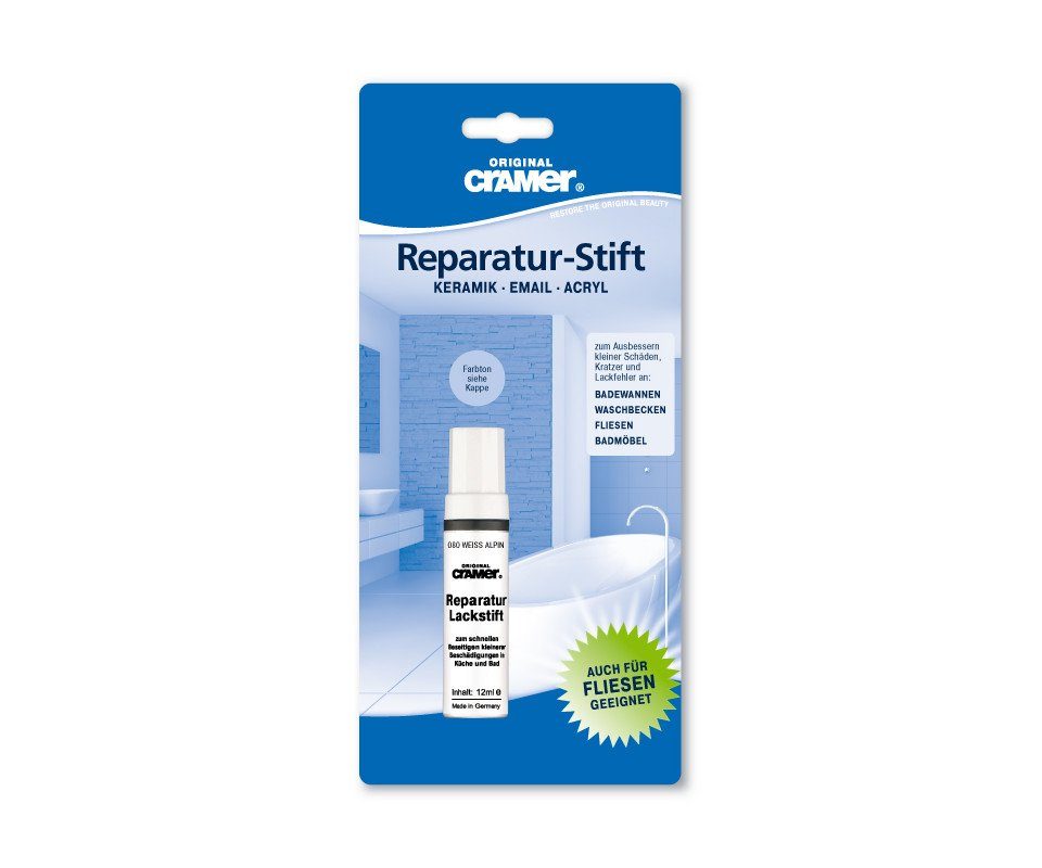 Cramer Lack Cramer Reparatur-Lackstift 12 ml weiß-alpin