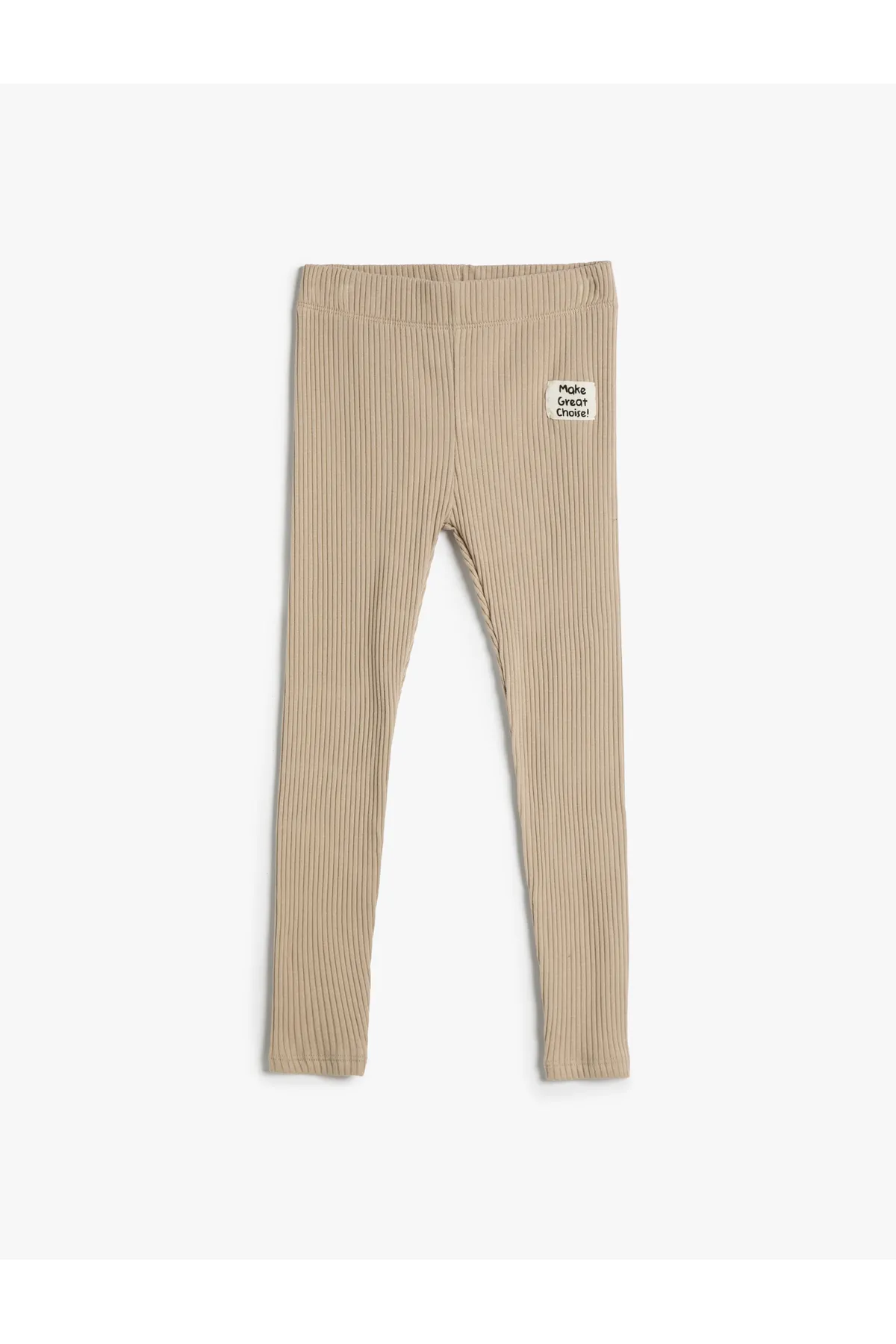 Koton  Basic-Leggings mit elastischem Bund aus gerippter Baumwolle