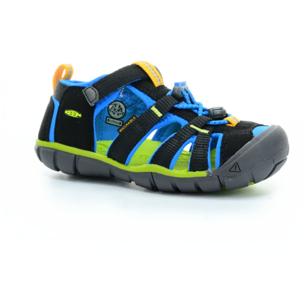 Keen Seacamp II Schwarz / Brilant Blue K (CNX) Sandalen