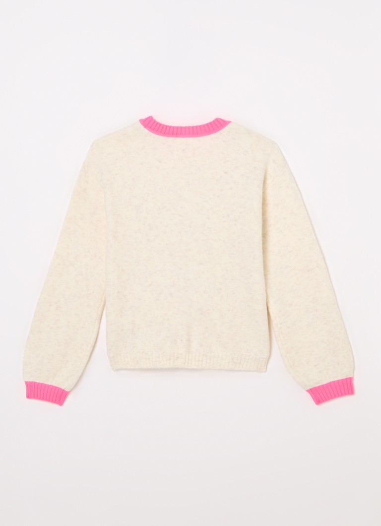 Pulover Billieblush tricotat fin în culori mixte