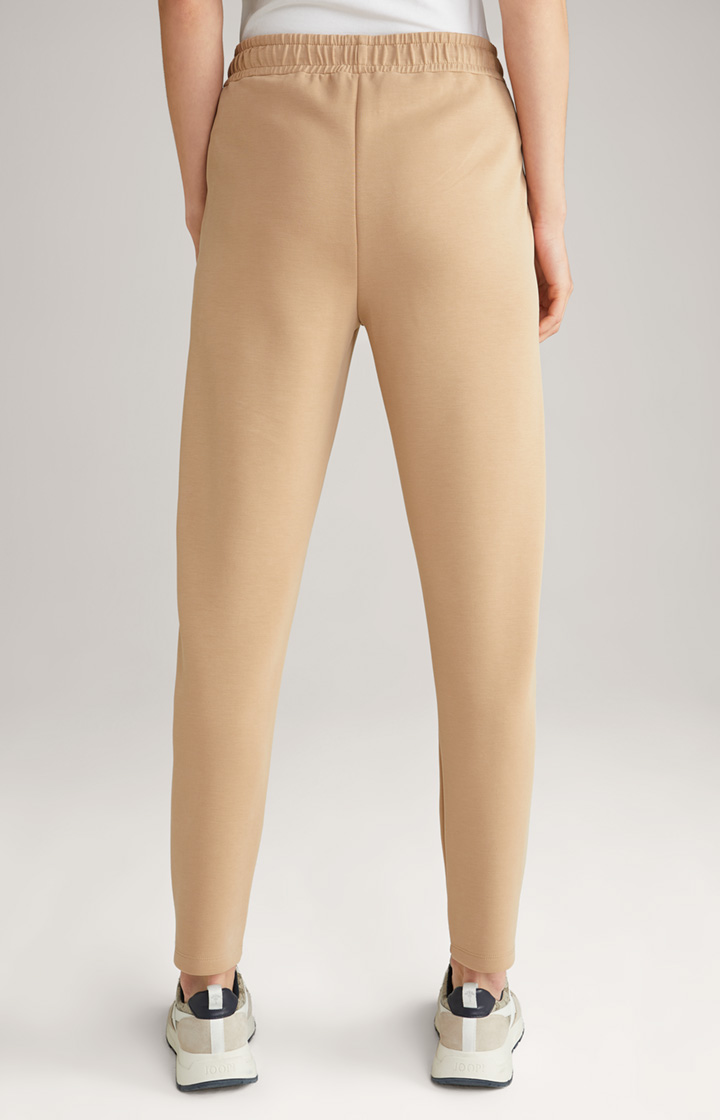 Soft Scuba-Sweat-Joggpants in Beige