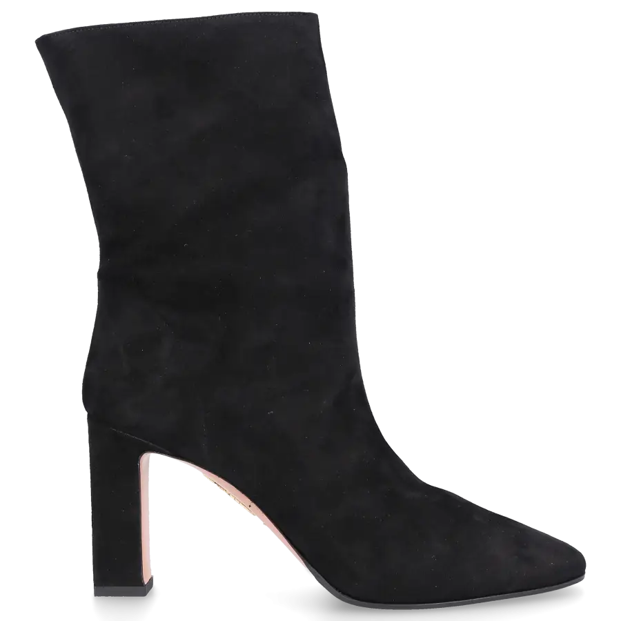 Aquazzura - Klassische Stiefeletten MANZONI 85 Veloursleder - schwarz