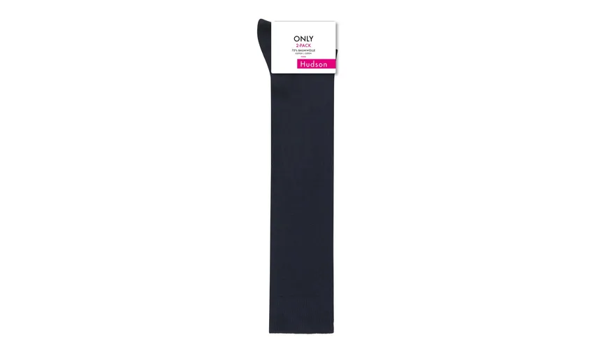 Hudson Damen Kniestrümpfe Only 2er Pack grau-meliert