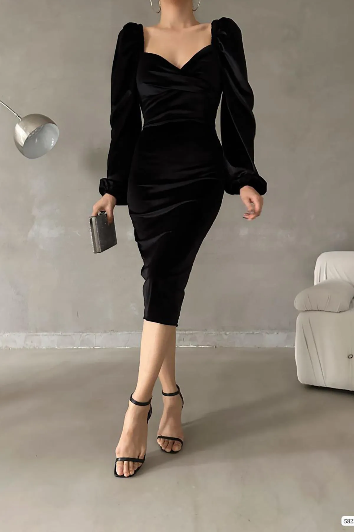 Deafox  Kleid - Schwarz - A-Linie