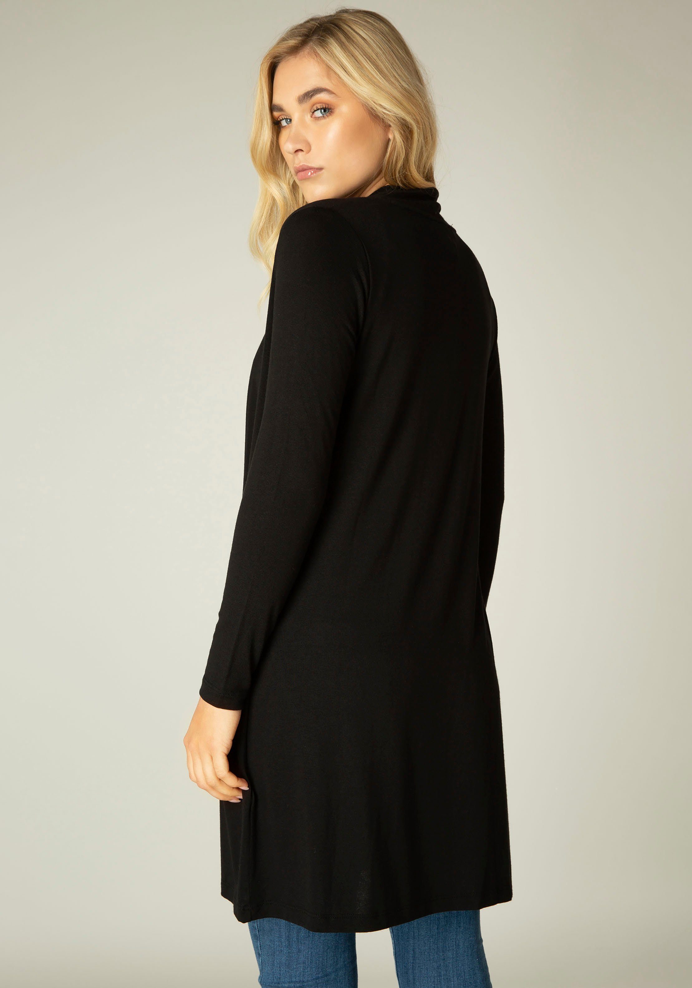 Base Level Longstrickjacke Yayla Long Bequem und lang geschnitten