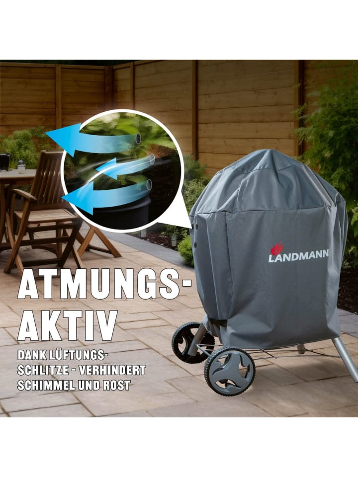 Landmann Wetterschutzhaube Premium - 90x70x70 cm - grau günstig kaufen onesize