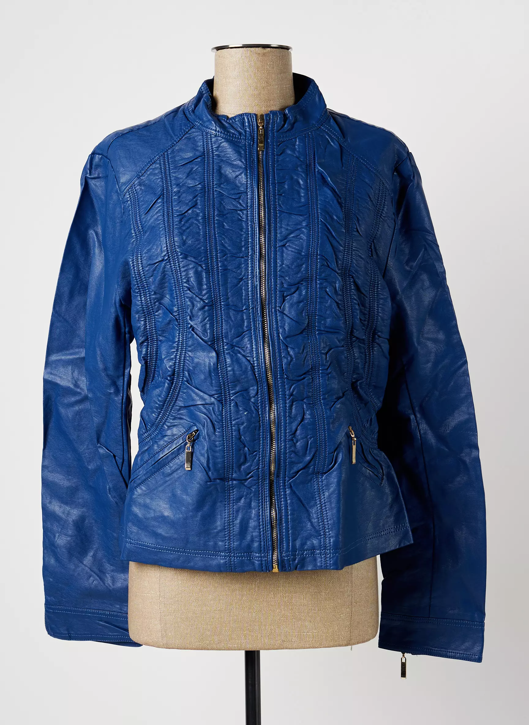 Multiples Vestesimilicuir Femme couleur bleu