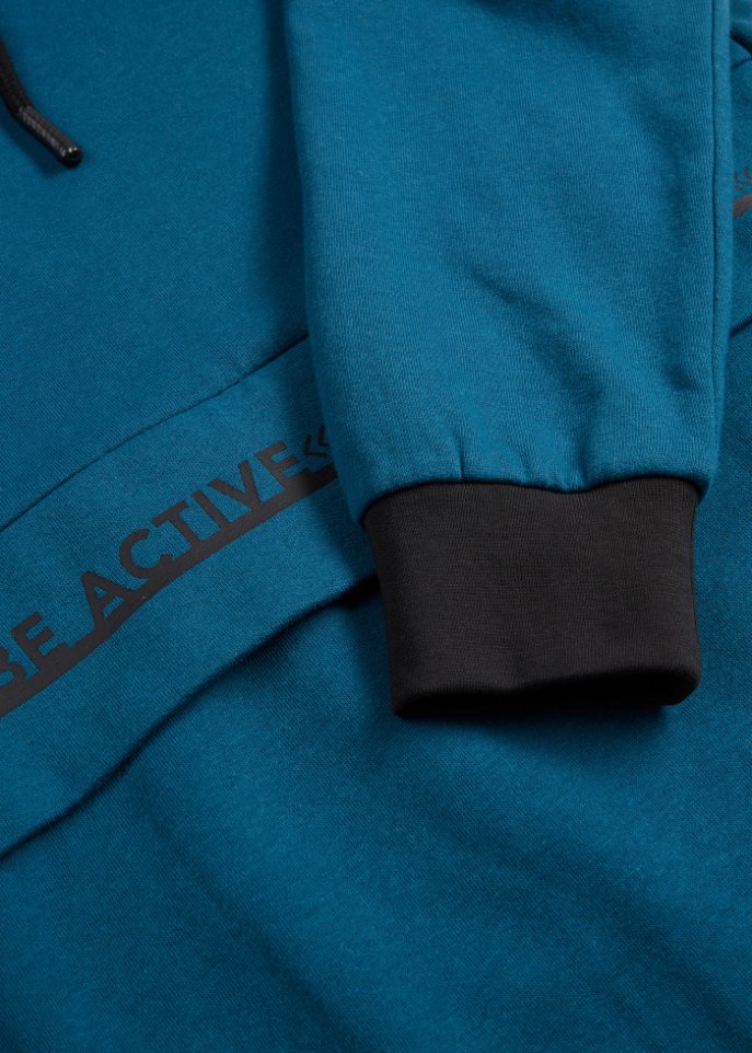 Sweat-Longshirt mit Kapuze