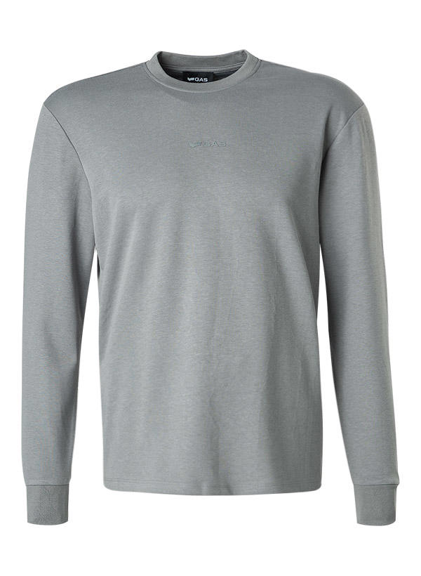 GAS, Longsleeve, Baumwolle, grau meliert