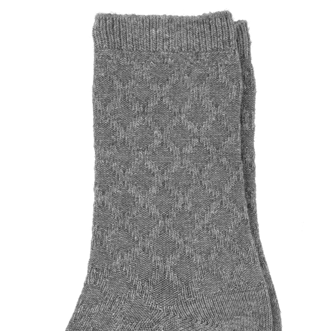 1 Paar Damen Socken mit Zopfmuster