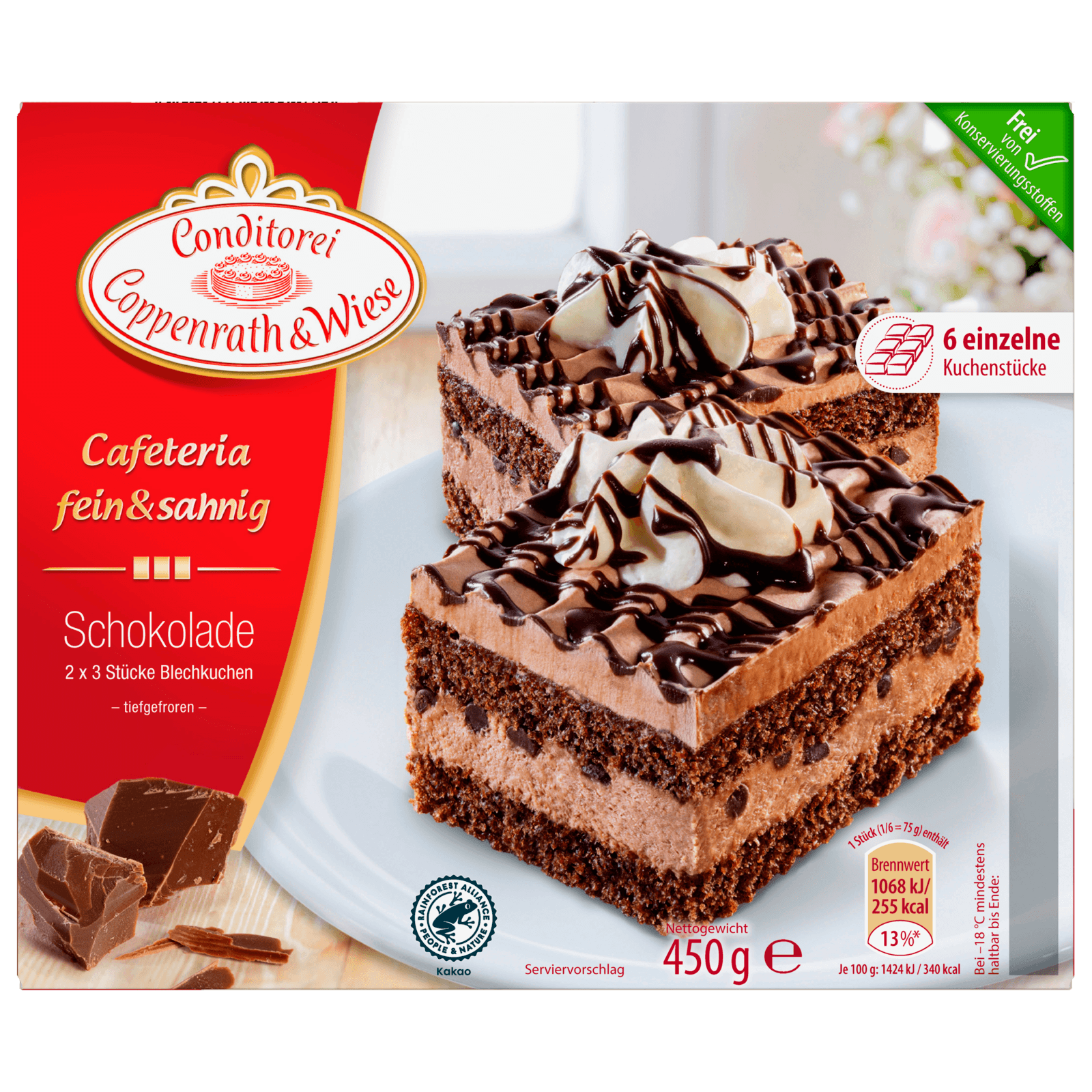 Coppenrath & Wiese Blechkuchen Schokolade 450g