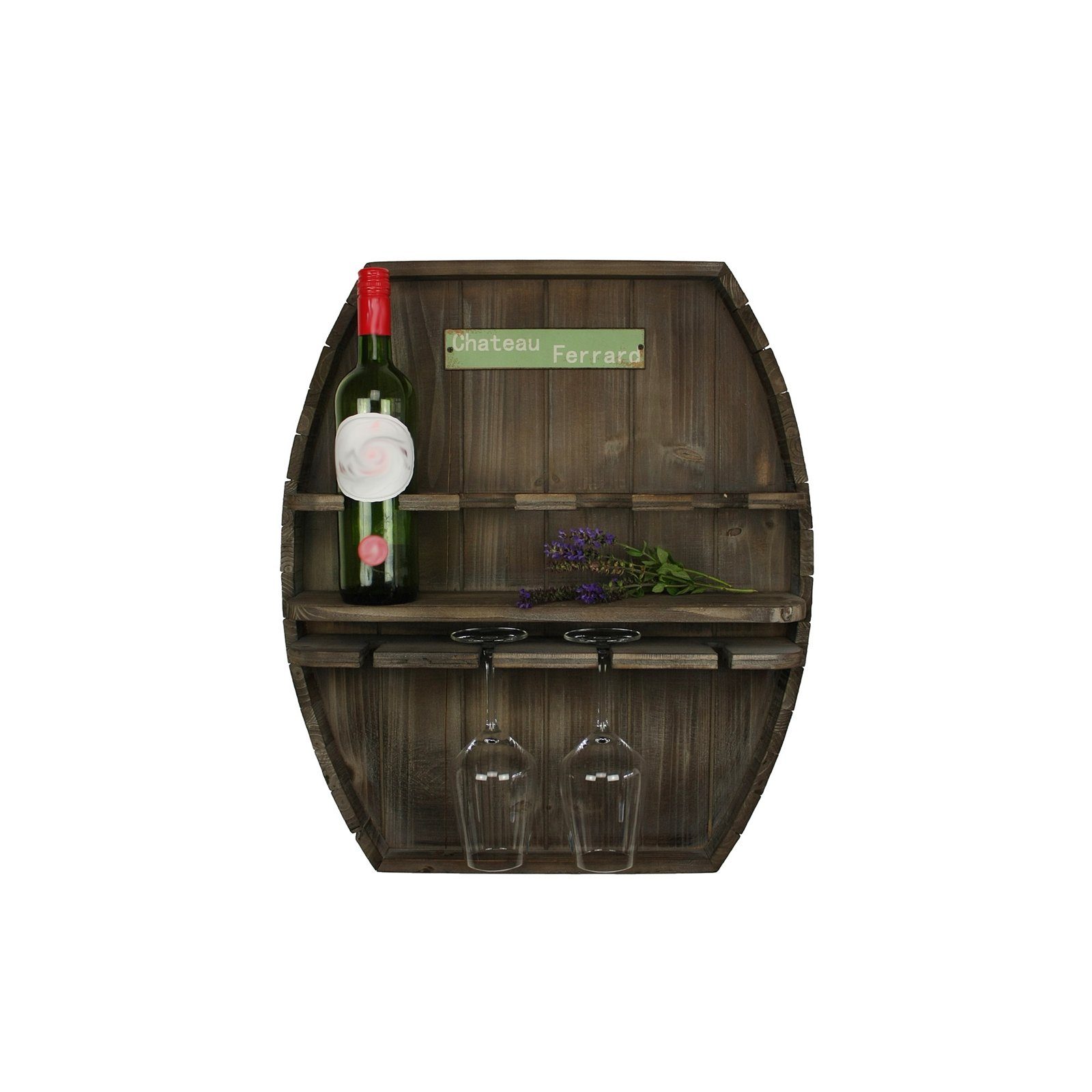 HTI-Line Weinregal Wandbar Weinfass Likörbar Grappabar Weinbar