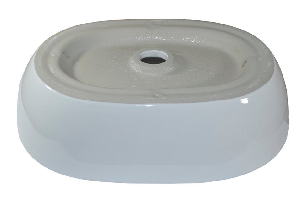 Preero Aufsatzwaschbecken Aufsatzwaschbecken Keramik,oval,49x35cm Waschbecken klein