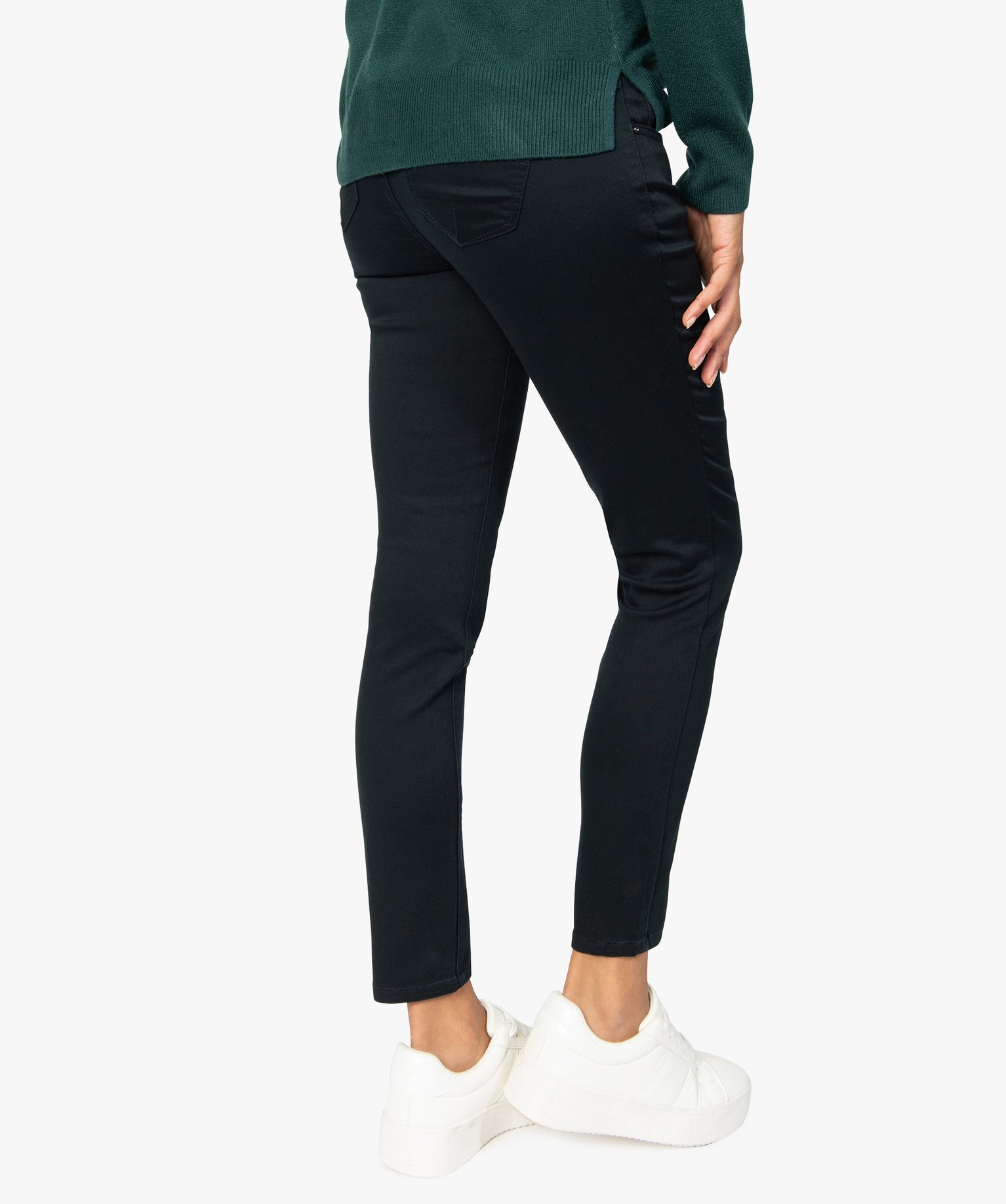 Pantalon femme coupe slim - Longueur L26 noir | GEMO