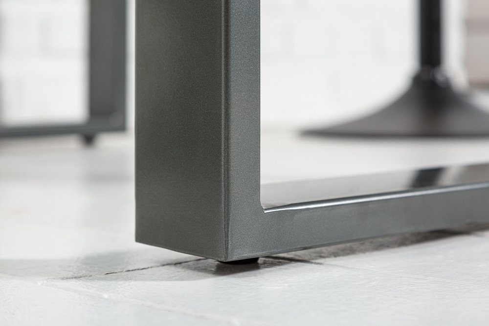 riess-ambiente Bartisch IRON CRAFT 120cm grau, Küche · Massivholz · eckig · Metall · Industrial Design