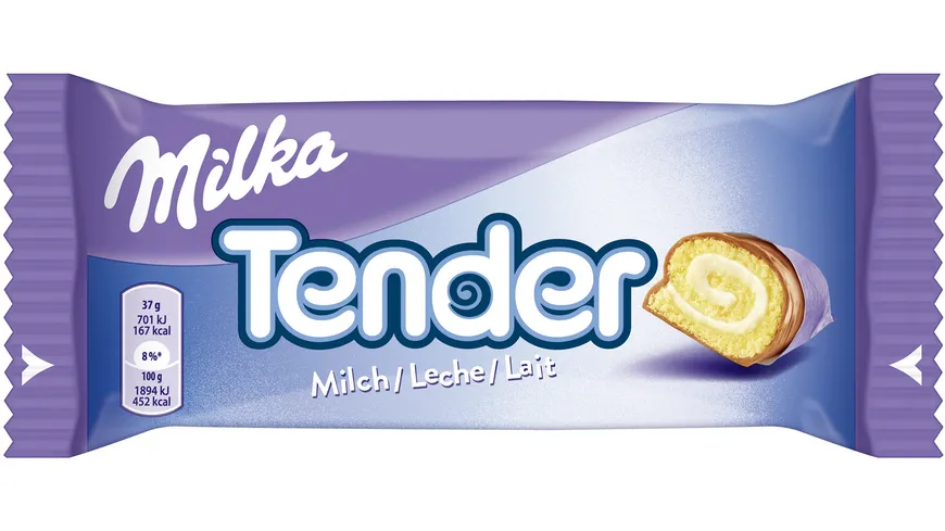 Milka Tender Keksrolle Milchschokolade mit Milchfüllung 37 g
