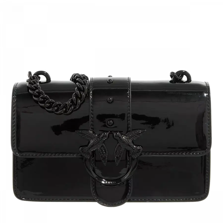 Pinko - Pinko Shoulder Bags Leder Black - schwarz