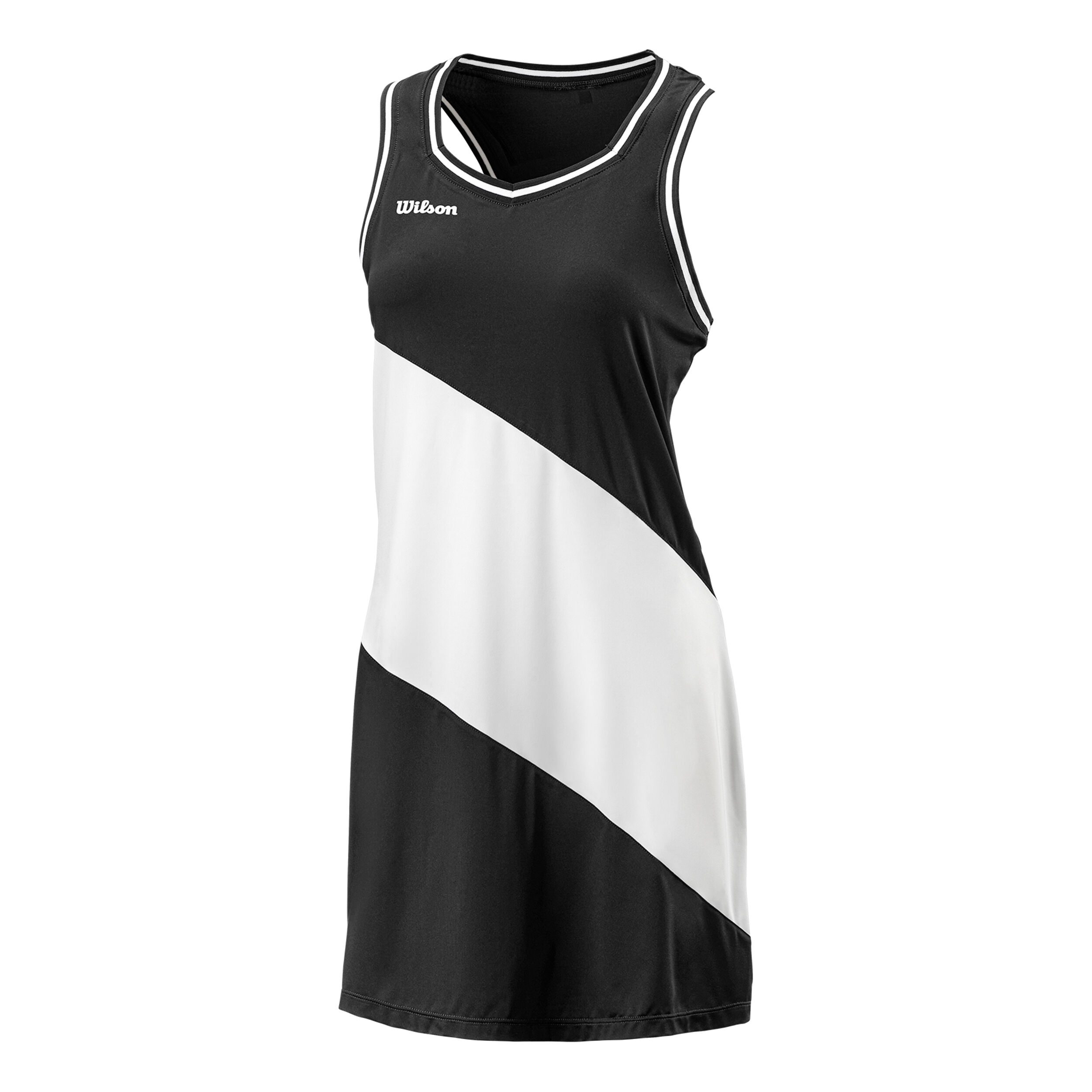 Team II Kleid Damen - Schwarz, Weiß