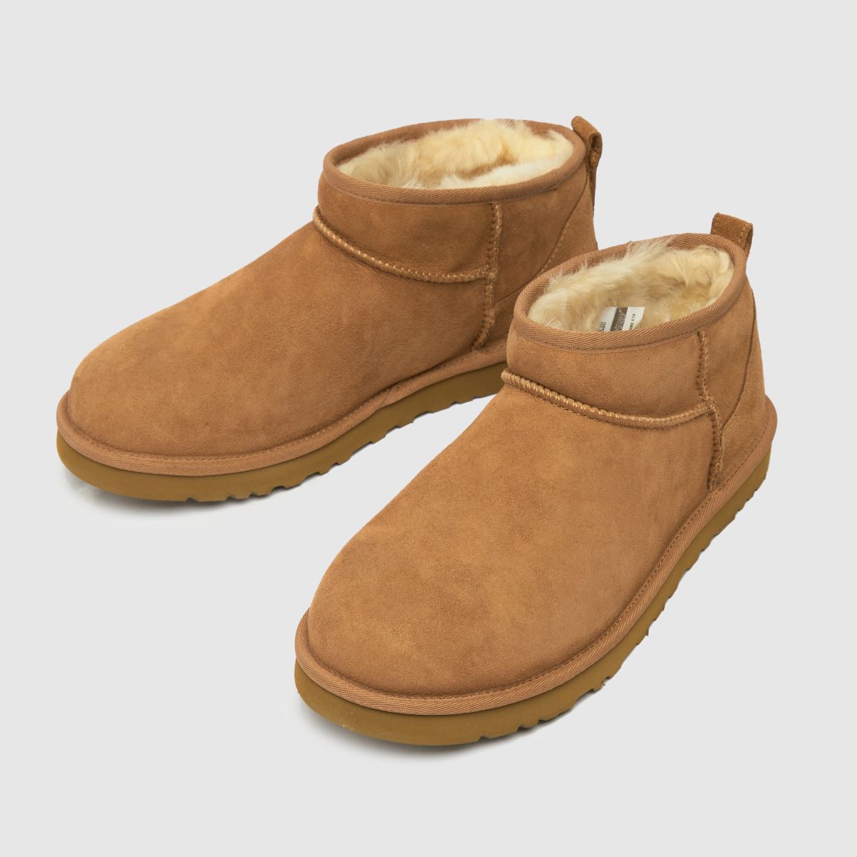 Klasické ultra mini boty UGG v kaštanové barvě