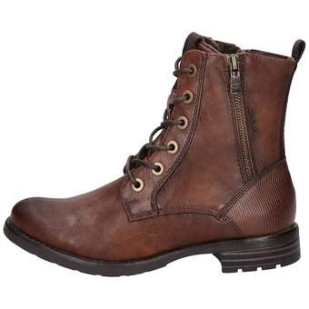 Tom Tailor Schnürstiefelette in braun