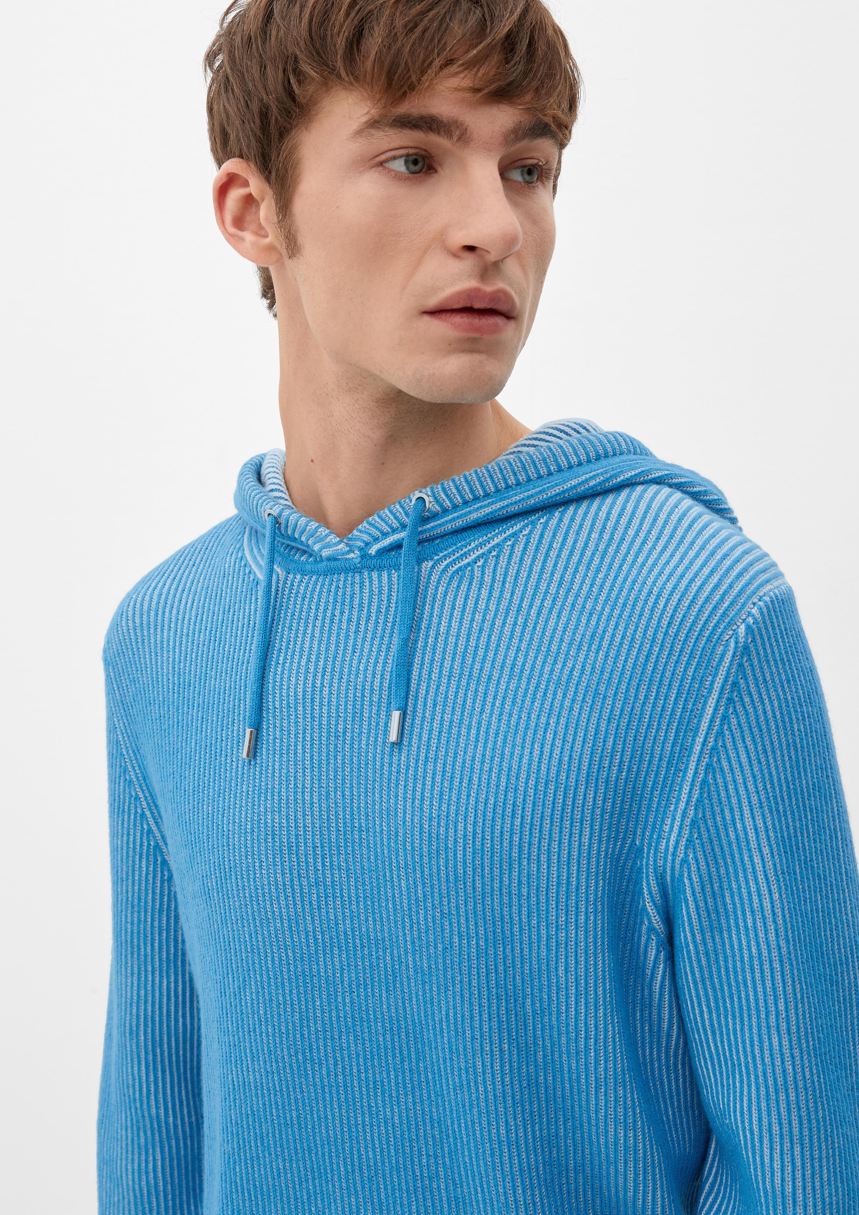 Strickhoodie mit Rippstruktur  2124532-6285