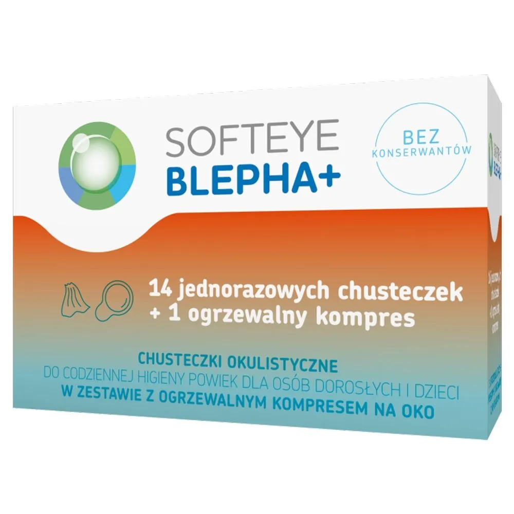Софтеај Блефа Плус, марамице за очи + компрес