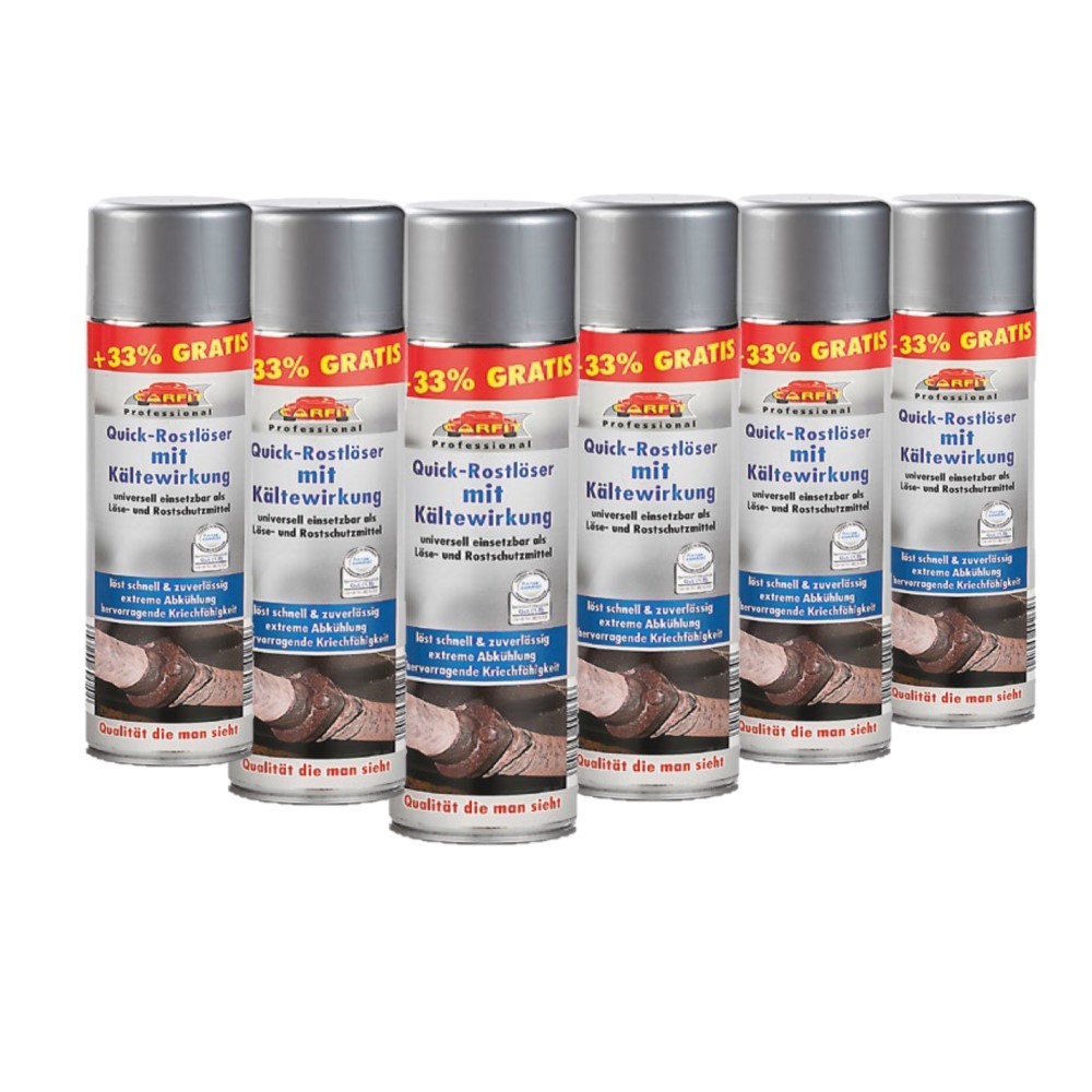 Carfit Quick-Rostlöser mit Kältewirkung 6er Set