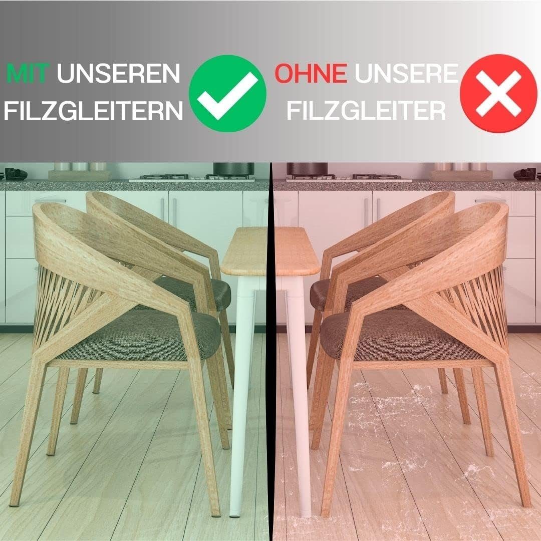 ToCi Filzgleiter 300x Filzgleiter Beige div. Größen selbstklebend Möbel und Bodenschutz