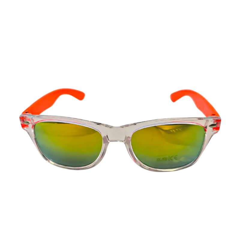 Lunettes de soleil enfant transparentes Orange et transparent