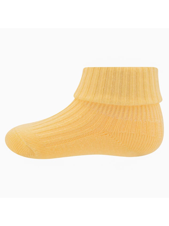 ewers 3er-Set Socken Rippe/Umschlag in vanille-flieder-weiß günstig kaufen 19-22