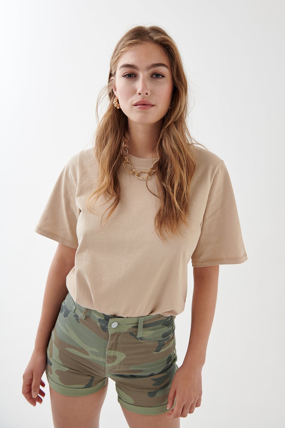 Molly hi-waist denim shorts