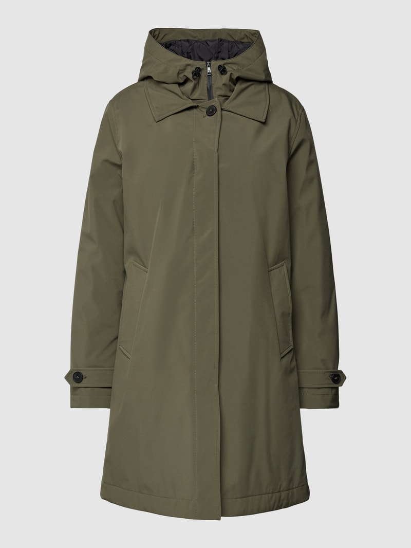 Jacke mit Eingrifftaschen in olivgrün