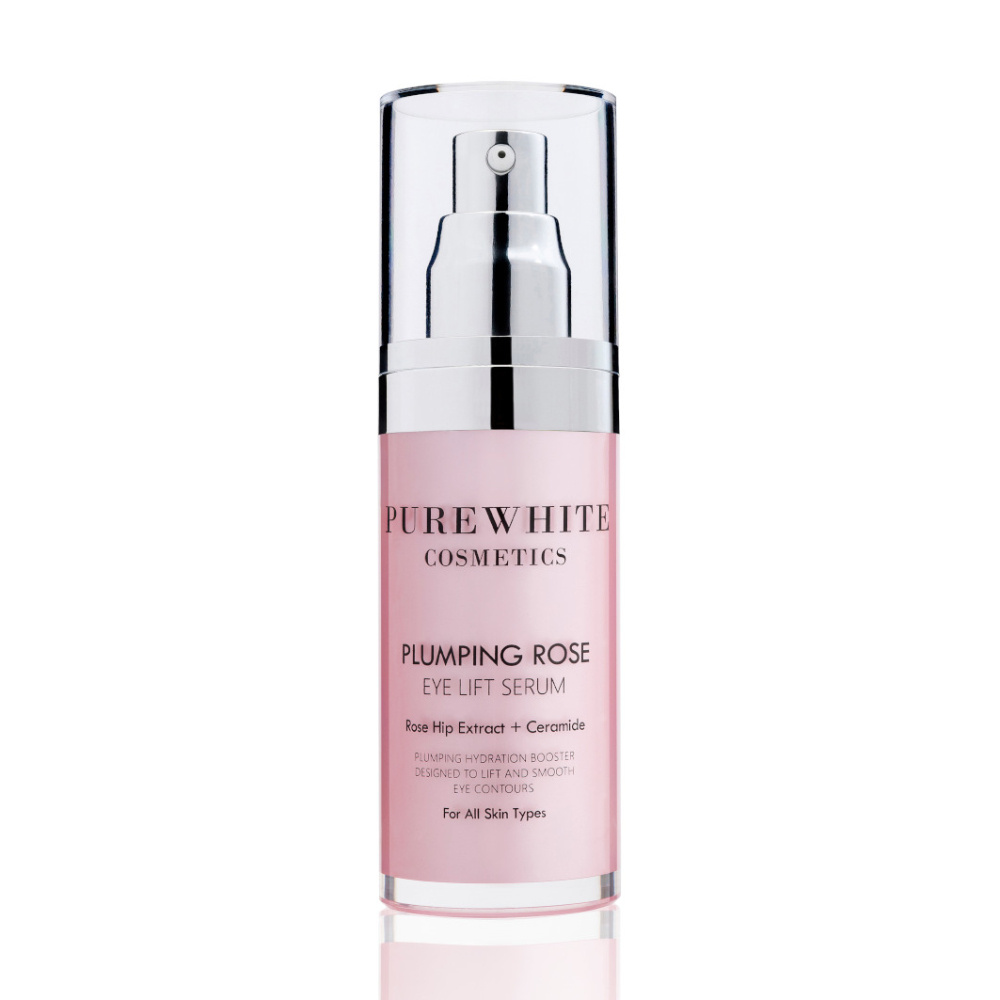 pure white cosmetics Sérum Lifting des Yeux à la Rose Repulpant sérum pour les yeux