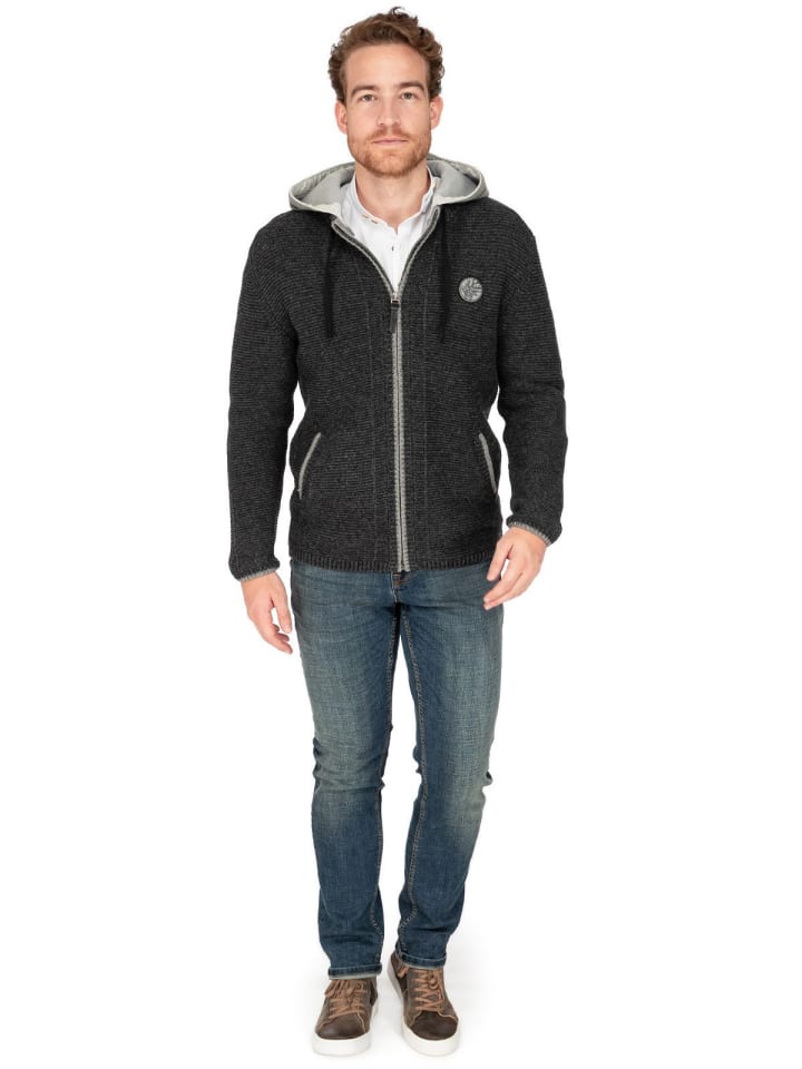 Spieth & Wensky Strickjacke ECHO in anthrazit günstig kaufen