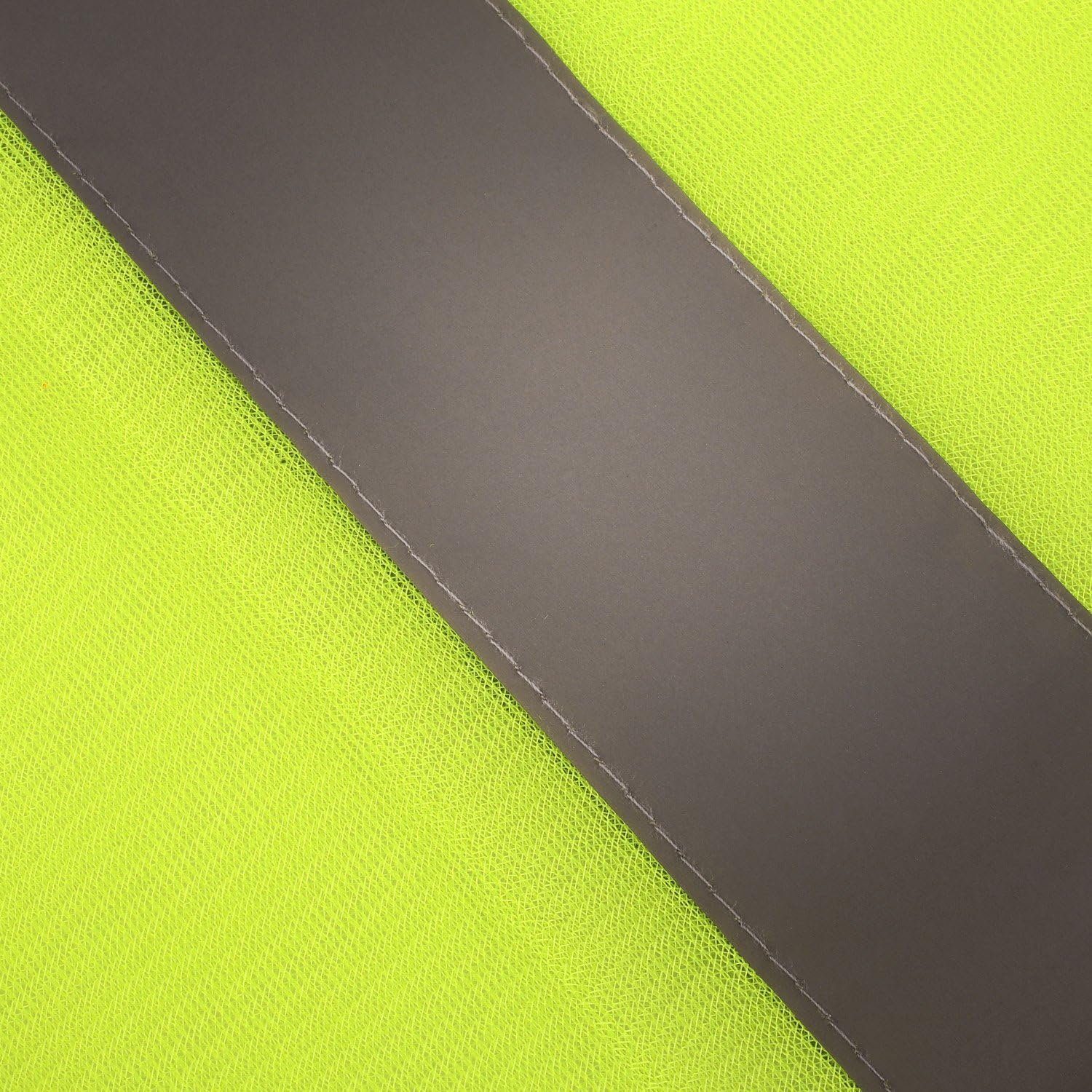 Einemgeld Warnweste 10 Stück Warnwesten Auto Pannenweste, Waschbar, High Visibility Vest