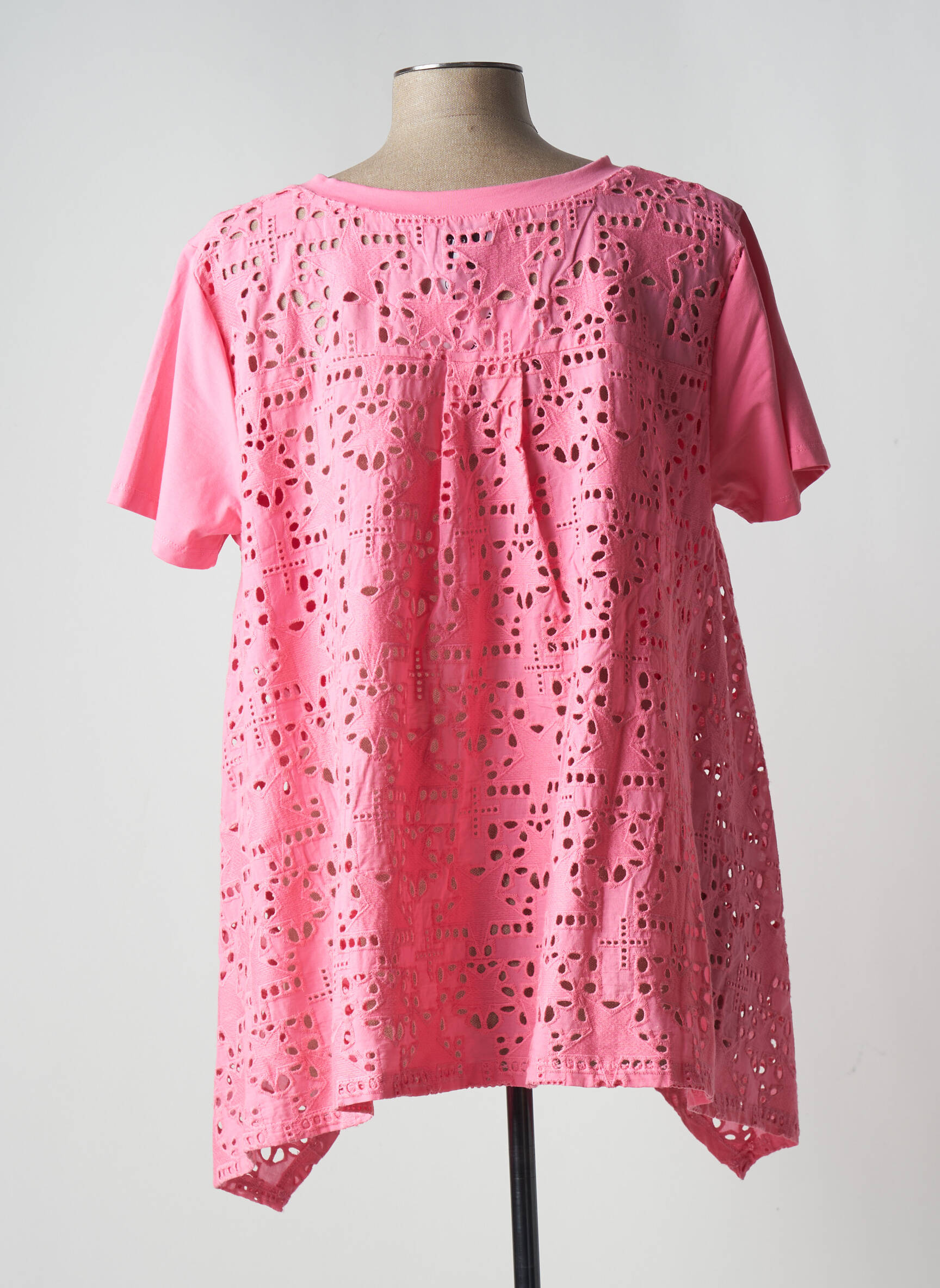 Leo Ugo Tuniquemanchecourte Femme couleur rose
