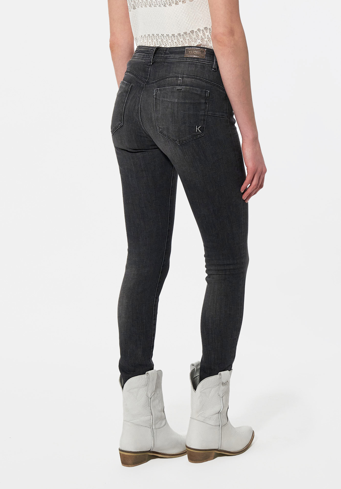 LOKA   Jean slim noir Femme