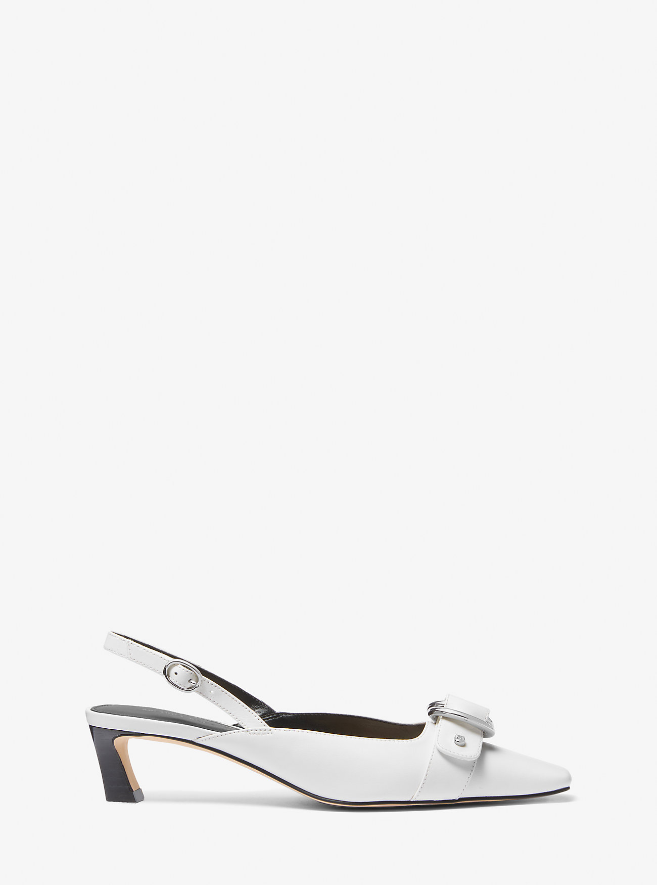 Jaden slingback-pumps i skinn - OPTIC WHITE